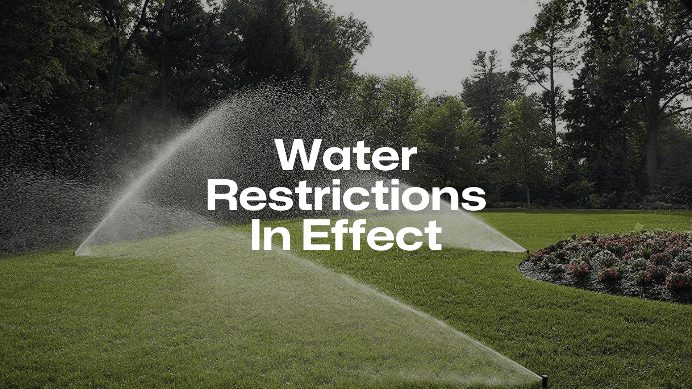 Water Restrictions In Effect